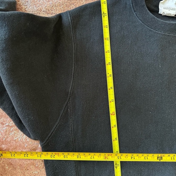 Vtg Champion Reverse Weave Black Sweatshirt ,S. Big Block Letter 3D. Rare, - Picture 10 of 10